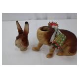 Vintage 1950s Rabbit Candy Holder with Baskets - Easter Decor Vintage 1950s Rabbit Candy Holder with Baskets - Easter Decor