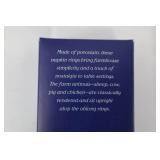 Williams-Sonoma Farm Animal Napkin Rings NR S4 - Porcelain Set of 4 Williams-Sonoma Farm Animal Napkin Rings NR S4 - Porcelain Set of 4