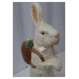 Enesco Special Delivery Easter Bunny Figurine With Egg Basket - 2001 Made in China Enesco Special Delivery Easter Bunny Figurine With Egg Basket - 2001 Made in China
