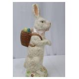 Enesco Special Delivery Easter Bunny Figurine With Egg Basket - 2001 Made in China Enesco Special Delivery Easter Bunny Figurine With Egg Basket - 2001 Made in China