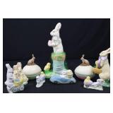 Teena Flanner Collection Easter Bunny Figurines - Set of 9 - Midwest of Cannon Falls Teena Flanner Collection Easter Bunny Figurines - Set of 9 - Midwest of Cannon Falls