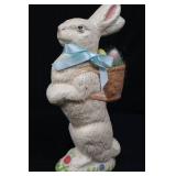 Tall Bunny Easter Figurine with Basket - 2 Bunny Eggs & 3 Decor Eggs (6-Piece Set) Tall Bunny Easter Figurine with Basket - 2 Bunny Eggs & 3 Decor Eggs (6-Piece Set)