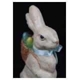 Tall Bunny Easter Figurine with Basket - 2 Bunny Eggs & 3 Decor Eggs (6-Piece Set) Tall Bunny Easter Figurine with Basket - 2 Bunny Eggs & 3 Decor Eggs (6-Piece Set)