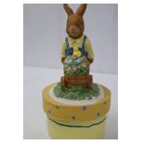 Vintage Easter Bunny Figurines Lot - 8 Pieces, Hong Kong Made Vintage Easter Bunny Figurines Lot - 8 Pieces, Hong Kong Made