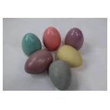 Vintage Easter Greeting Box Set - 3 Decorative Boxes & 6 Pastel Wooden Eggs Vintage Easter Greeting Box Set - 3 Decorative Boxes & 6 Pastel Wooden Eggs