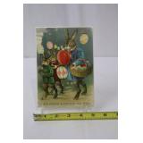 Two Rabbit Adirondack Chairs - Blue & Pink with Easter Decor & Painted Eggs Two Rabbit Adirondack Chairs - Blue & Pink with Easter Decor & Painted Eggs