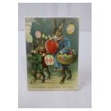 Two Rabbit Adirondack Chairs - Blue & Pink with Easter Decor & Painted Eggs Two Rabbit Adirondack Chairs - Blue & Pink with Easter Decor & Painted Eggs