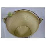 Decorative Easter Tin Buckets with Ribbon Handles - Duck & Chick Prints Gift Set Decorative Easter Tin Buckets with Ribbon Handles - Duck & Chick Prints Gift Set