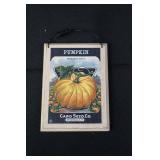 Card Seed Co. Vintage Seed Packet Wall Art - SEEDS Letter Sign & Card Set Card Seed Co. Vintage Seed Packet Wall Art - SEEDS Letter Sign & Card Set