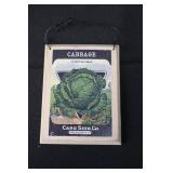 Card Seed Co. Vintage Seed Packet Wall Art - SEEDS Letter Sign & Card Set Card Seed Co. Vintage Seed Packet Wall Art - SEEDS Letter Sign & Card Set
