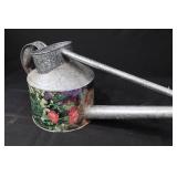 Potting Soil Box - Vintage Galvanized Steel with Watering Can & Seedling Pots Potting Soil Box - Vintage Galvanized Steel with Watering Can & Seedling Pots