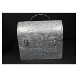 Galvanized Garden Tools Box - Seed Packet Bucket, Carrot Decor & Tiny Birdhouse Galvanized Garden Tools Box - Seed Packet Bucket, Carrot Decor & Tiny Birdhouse