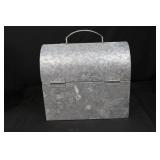 Galvanized Garden Tools Box - Seed Packet Bucket, Carrot Decor & Tiny Birdhouse Galvanized Garden Tools Box - Seed Packet Bucket, Carrot Decor & Tiny Birdhouse