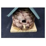 Galvanized Garden Tools Box - Seed Packet Bucket, Carrot Decor & Tiny Birdhouse Galvanized Garden Tools Box - Seed Packet Bucket, Carrot Decor & Tiny Birdhouse