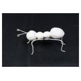 Three White Insect Sculptures (Lot of 3) - Garden Decor Three White Insect Sculptures (Lot of 3) - Garden Decor