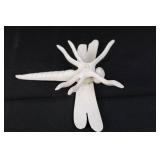 Three White Insect Sculptures (Lot of 3) - Garden Decor Three White Insect Sculptures (Lot of 3) - Garden Decor