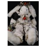 Plush Bunny Doll - Carrot Crate & Green Wooden Step Stool Plush Bunny Doll - Carrot Crate & Green Wooden Step Stool