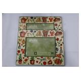 Garden Decor Set: 10 9-Inch Glass Plates, Carrot Print Frame, Brown Metal Watering Can with Tubes Garden Decor Set: 10 9-Inch Glass Plates, Carrot Print Frame, Brown Metal Watering Can with Tubes