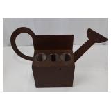 Garden Decor Set: 10 9-Inch Glass Plates, Carrot Print Frame, Brown Metal Watering Can with Tubes Garden Decor Set: 10 9-Inch Glass Plates, Carrot Print Frame, Brown Metal Watering Can with Tubes