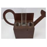 Garden Decor Set: 10 9-Inch Glass Plates, Carrot Print Frame, Brown Metal Watering Can with Tubes Garden Decor Set: 10 9-Inch Glass Plates, Carrot Print Frame, Brown Metal Watering Can with Tubes