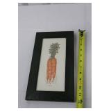 Garden Decor Set: 10 9-Inch Glass Plates, Carrot Print Frame, Brown Metal Watering Can with Tubes Garden Decor Set: 10 9-Inch Glass Plates, Carrot Print Frame, Brown Metal Watering Can with Tubes