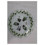 Garden Decor Set: 10 9-Inch Glass Plates, Carrot Print Frame, Brown Metal Watering Can with Tubes Garden Decor Set: 10 9-Inch Glass Plates, Carrot Print Frame, Brown Metal Watering Can with Tubes