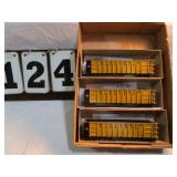Roundhouse box of 3 Rail Cars