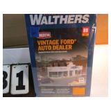 Walthers Vintage Ford Auto Dealer Bldg