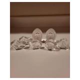 Maleras Sweden Full Lead Crystal Paperweight Set with Animal and Eskimo Motifs
