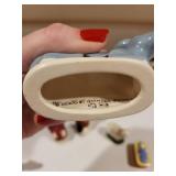 Henriot Quimper France Hand Painted Porcelain Nativity Set