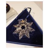 Holiday Decor Collection with Swarovski Ornament, Skultuna Angels, and Figurines