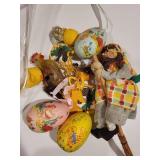 collection of painted eggs