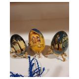 collection of painted eggs
