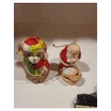 Assorted Holiday Decor Collection with Lisa L. Santa, Nutcracker Placecard Holders, and Ornaments