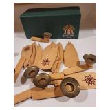 Assorted Decorative Collectibles and Jewelry Including Porcelain Miniatures and 1928 Brooch