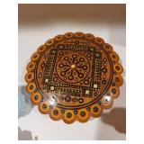 Assorted Decorative Collectibles and Jewelry Including Porcelain Miniatures and 1928 Brooch