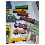Large HO Scale Model Train Lot with Engines, Cars, Track, and Accessories