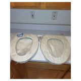 Set of 2 Kohler Brevia EZ Toilet Seat Assemblies White