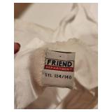 Vintage White Cotton Nightgown with Lace Trim by Friend Department Size 134/140