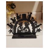 Christmas Decor Collection with Angel Tree Topper, Ornaments, and Holiday Placemats