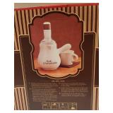 Ceramic Hot Chocolate Pot with Frother and Instructions