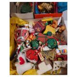 Collection of Vintage Christmas Ornaments Including Steinbach West Germany Figures