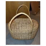 Assorted Wicker Storage and Picnic Baskets Collection