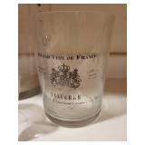 Collection of Glass Pitchers, Wine Glass, Carafe, and Wine Buckets