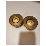 Set of 3 Swedish R&B Lotta Horn Brass Candle Holders with Case