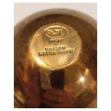 Set of 3 Swedish R&B Lotta Horn Brass Candle Holders with Case