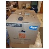 Decorative Home Decor Assortment Including Carved Wooden Box, Aynsley Clock, Candles, and Collectibles