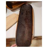 Collection of Decorative Serving Trays and Bowls Including Saint Julien Tray