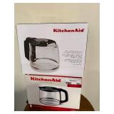 Two KitchenAid 14-Cup Glass Carafes for Coffee Maker