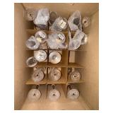 Large Collection  of Christofle Crystal Wine Glasses Stemware Set